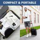 Steamer for Clothes, Quick Heat Up Handheld Garment Steamer, Portable Colthes Fabric Wrinkles Remover, Travel Steamer Iron for Home, White Black