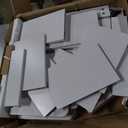 LITTLE TREE Corner Bookshelf, 64.9 Inch Tall Bookcase with Anti-Drop Panel, Modern Freestanding Corner Shelf Display Rack Storage Organizer for Home Office, Living Room, White