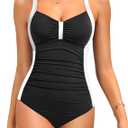 Tempt Me Women Ruched Slimming One Piece Swimsuits Tummy Control Vintage Bathing Suits Size 18W