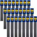 720 pcs 0.7 mm Lead Refills, Mechanical Pencil Lead HB, Break Resistant Pencil Refills, Black, 24 Tubes, 30 Pieces per Tube