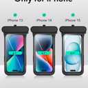 ESR Waterproof Phone Pouch for iPhone 13/14 / 15, Underwater Touch Sensitivity, IPX8 Floating Waterproof Cellphone Case with Lanyard, Dry Bag for Snorkeling, Black