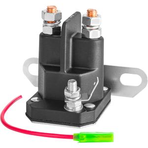 12V Starter Solenoid with Control Wire Compatible with Trombetta Hustler Zero Turn Lawn Mower Replaces Starter Relay Solenoid Part 030817 832-1211-210