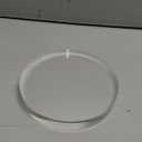 CiaoHER 1in Thickness 7in Diameter Acrylic Disc Display Block Clear Polished Round Pedestal Stand Riser 7" x 7" x 1", 1 Pack