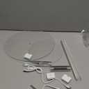 Cake Stand with Rechargable Light, 4 Tier LED Acrylic Cupcake Stand, Round Cake and Cupcake Stand Combo, Clear Tiered Cake Tower Stands for 50 Cupcakes, Display Stand for Wedding Birthday Party