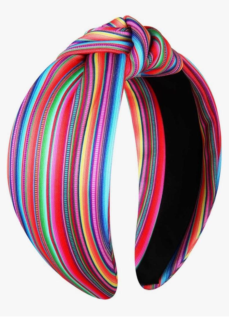 Cinco De Mayo Headband for Women Mexican Headbands Accessories Outfit Fiesta Pinata Cactus Chili Sombrero Knotted Headbands