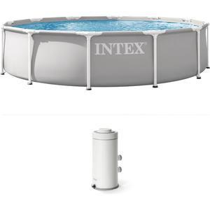 INTEX 26711EP 12Ft X 30In Prism Frame Premium Above Ground Swimming Pool Set with Filter Pump