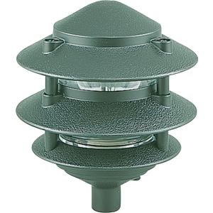 Sea Gull Lighting 9226-95 Single-Light Outdoor Path Fixture with Clear Glass, Emerald Green
