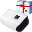 JQX Cordless Heated Hand Massager for Arthritis & Carpal Tunnel Relief - 3-Level Compression Therapy with Air Pressure & Vibration, Rechargeable Gifts for Women/Men (White)