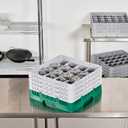 Restaurantware Green Glass Rack, 19.7 x 10.5 In