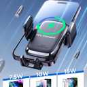 JOYROOM Wireless Car Charger, 15W Fast Charging Auto Clamping Car Phone Holder Charger, Phone Stand for Car Vent Phone Mount for iPhone 17/16/15 Pro Max Air, Galaxy S26/25 Ultra, Pixel 10 Pro and More