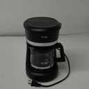 Mr. Coffee 5-Cup Switch Coffee Maker Black: Small Drip Coffee Machine, Electric, Paper Filter, 25 oz Capacity