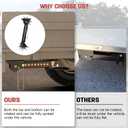 Telescoping RV Camper Accessories - 2 Pack Trailer Stabilizer Jacks, Adjustable 12" to 18", Slide Out Supports 1000 Lbs Capacity Each