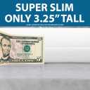 Bluewave Bedding Super Slim Gel Memory Foam Pillow for Stomach and Back Sleepers - Thin, Flat Design for Cervical Neck Alignment and Deeper Sleep (3.25-Inches Height, Standard Size)