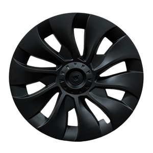 18 Inch Wheel Covers for Tesla Model 3 Accessories 2020-2023 Matte Black ABS Material Hubcaps Replacement for Tesla Model 3 1PCS（Whirlwind Style）