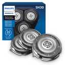 Philips Norelco SH30/52 Genuine Shaving Heads, Compatible with Philips Shavers Series 1000, 2000, 3000 and 5000, Powerful Performance, Self-Sharpening, 3 Pieces, Model SH30/52