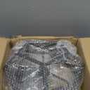 Semi Flush Mount Ceiling Light Fixture, Modern Farmhouse 3-Light Black Ceiling Light, Industrial Close to Ceiling Light with Metal Hexagon Cage Ceiling Lamp for Kitchen, Hallway, Bathroom