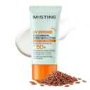 MISTINE Mineral Sunscreen Lotion SPF 50+, 17.88% Zinc Oxide Lightweight Non Oily Finish Korean Sunscreen for Sensitive Skin, Fragrance Free, Non comedogenic, Reef Safe, Travel Size-1.35 Fl Oz/40mL