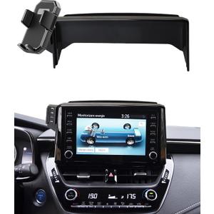 Car Phone Mount for 2019-2025 2026 Toyota Corolla/Corolla Hatchback /2022-2025 2026 Corolla Cross Accessories 8-inch Screen Auto Lock Car Phone Holder 360 Rotation Not Affect Air Vent Phone Cradles