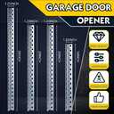 Yaocom 4 Pcs Garage Door Opener Hanging Bracket Kit 26, 20, 14 Inches Universal Garage Door Opener Installation Kit Galvanized Garage Door Angle Iron Bracket and Mounting Not Included