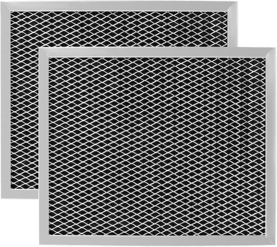 97007696 Replacement Filter For B-Roan - 10.5 X 8.75 Range Hood Filter Compatible with Stove Vent Fan With Aluminum Mesh Charcoal Combo By Funmit- Replaces 6105c 97007697-2 Pack