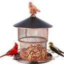 Yinns Bird Feeders for Outdoors Hanging, 4lb Large Seed Capacity Metal Birdfeeders, Wild Birds Cardinal Bird Feeder with 6 Perches