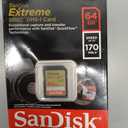SANDISK 64GB Extreme SDXC UHS-I Memory Card - C10, U3, V30, 4K, UHD, SD Card - SDSDXV2-064G-GNCIN