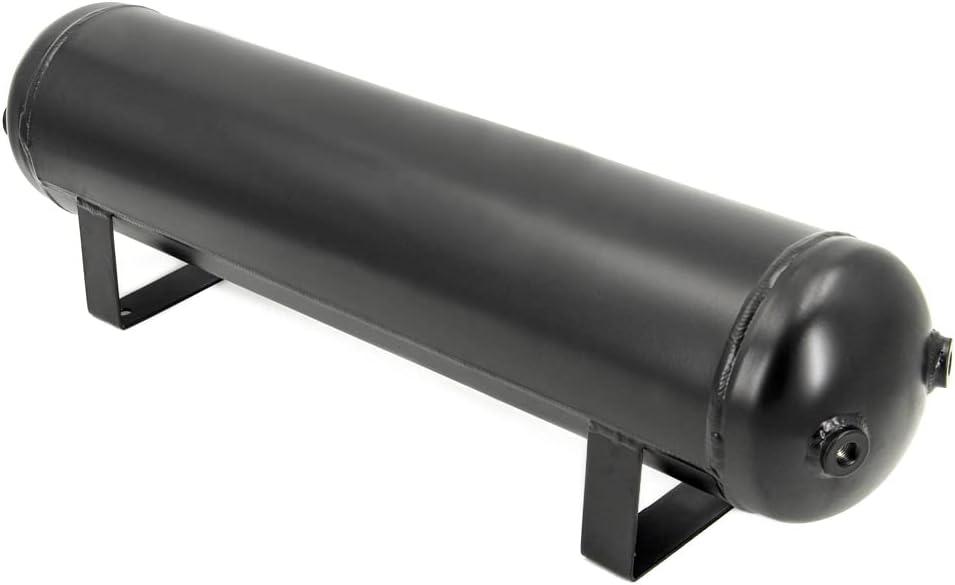 5 Gallon (18 Liter) Compressed air Storage Tank air Ride Receiver Tank for Air Ride Suspension Car Train Truck Horn Black