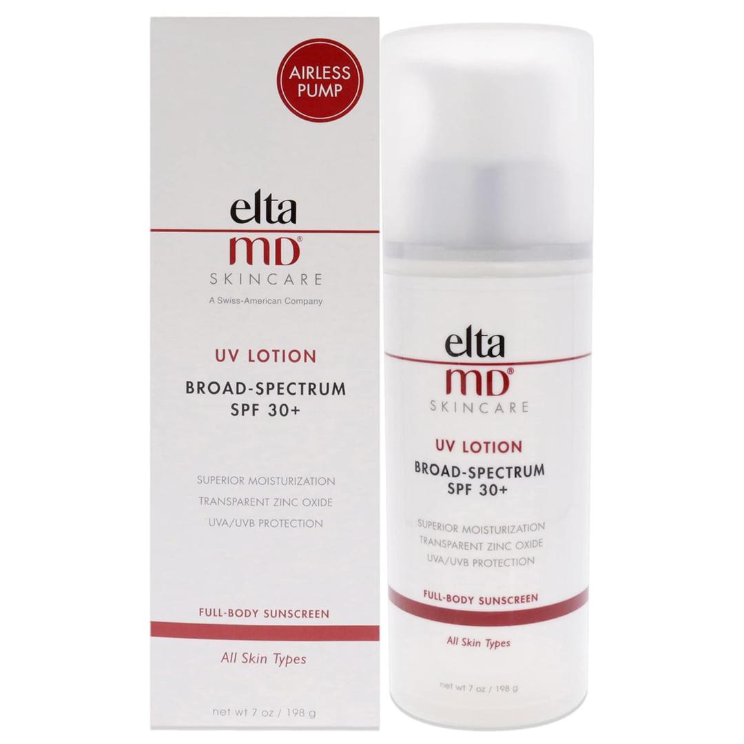 EltaMD UV Lotion Body Sunscreen, SPF 30+ Sunscreen, Body Lotion with SPF Made with Zinc Oxide and Hyaluronic Acid (8 Ounce (Pack of 1))