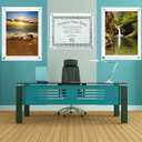 Frameless Floating Acrylic Frame 8.5"x11" - Clear Picture Frame for Diploma, Wall Art, Photo, & Paintings, Heavy Duty Acrylic Floating Frames, Wall-Mounted Picture Frames, Rectangular Photo Holder