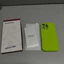 Magnetic for iPhone 16 Pro Max Case, Compatible with MagSafe, [Full Camera Protection][Screen Protector] Silicone Shockproof Protective Phone Case for iPhone 16 Pro Max, Fluorescent Green