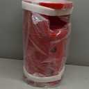 3 Tier Round Nightstand with Drawer, Red Round Side Table Small Plastic Storage End Table Suitable for Bedroom, Living Room, Bathroom