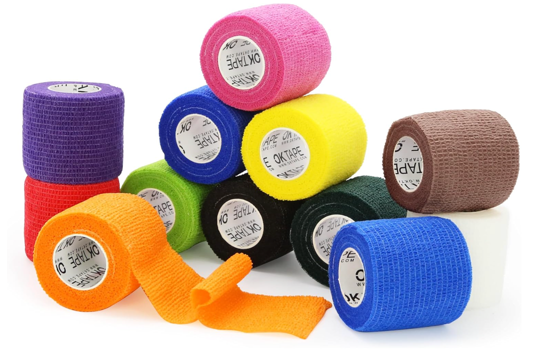 OK TAPE Self Adherent Cohesive Bandages Wrap 17Packs 2" x 5 Yards