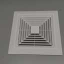 Bathroom Exhaust Fan Cover, 9x9 Inches | Spring-Loaded for Square Ceiling & Wall-Mount Fans | Efficient Airflow, Odor Removal & Ventilation (White)