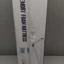 KingChii CertiPUR-US Memory Foam Camping Mattress, Portable Roll Up Travel Car Camping Mattress Sleeping Pad & Floor Mattress, Cot Mattress Guest Bed for Sleepover with Waterproof Cover & Travel Bag (75*30*3*inch/Single, grey)