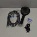 FASDUNT Shower Head with Handheld, High Pressure Handheld Shower Head with 80" Extra Long Stainless Steel Hose & Adjustable Bracket, Showerhead with ON/OFF Switch, Black