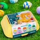 3 x ArtCreativity Matching Eggs Toy for Toddlers 1-3  Educational Egg Toys with Squeaking Effect  Color Sorting, Teaches Emotions, Shapes & Colors  Fun Learning Toys  Carton of 6 Matching Eggs