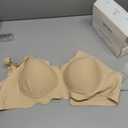 OEAK Women Jelly Bras No Underwire Scalloped Push Up Buttery Soft Tshirt Bra Seamless Full Coverage Convertible Everyday Bra, XL