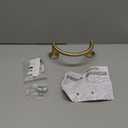 HouseAid Stainless Steel Towel Ring for Bathroom, Hand Towel Holder, Modern Semi-Circular Hand Towel Rack, Wall Mounted, Brushed Gold