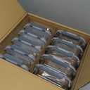 M MCIRCO 10-Pack,22 Oz Glass Meal Prep Containers,Glass Food Storage Containers with lids,Lunch Containers,Microwave, Oven, Freezer and Dishwasher (Gray)