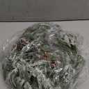 YoleShy 6FT Real Touch Norfolk Pine Garland Christmas Garland with Pinecone and White Snow Battery Operated Prelit Garland Christmas Decorations for Mantle Fireplace Xmas Home Decor