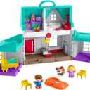 Fisher-Price Little People Toddler Toy Big Helpers Home Playset with Music Lights & Figures for Preschool Pretend Play Kids Ages 1+ Years