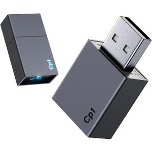 Carplay Wireless Adapter for Apple iPhone - Convert Wired to Wireless Bluetooth Car Play Adapters for Cars from 2016 and iOS 10+, No Latency,Plug and Play Easy Use, Mini USB Type A Black