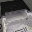 DUMOS Countertop Ice Maker with Handle, 26lbs/24H Portable Ice Machine, 9 Bullet Ice Cubes Ready in 6 Mins, Self-Cleaning, Quiet Compact Ice Maker for Home, Kitchen, RV, Camping, Black (12.5"11.6"8.8")