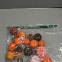 DomeStar Thanksgiving Mini Pumpkins, 8 Assorted Fake Pumpkins and Grounds 30 Maple Leaves 10 Acorns 2 Pine Cones Bowl Filler Fall Garland Wreath DIY Crafts for Harvest Table Centerpieces (Multicolour)