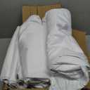 9 Pack White Round Tablecloths, 120 Inch Stain Resistant and Wrinkle Polyester Fabric Washable Table Clothes Cover for Kitchen Dining, Wedding, Reception Banquet, Birthday Party, Buffet Restaurant