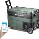 AAOBOSI 12 Volt Car Refrigerator, 42 Quart(40L) Electric Cooler Dual Zone,Car fridge Freezer (-4F~68F) 12/24V DC & 100-240V AC with APP Control, Basket and LED Light for Car, RV, Boat, Camping, Home