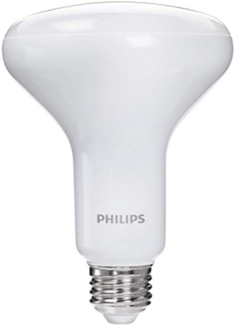 Philips LED Dimmable BR30 Soft White Light Bulb with Warm Glow Effect 650-Lumen, 2700-2200-Kelvin, 9-Watt (65-Watt Equivalent), E26 Base, Frosted, 1-Pack