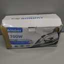 IRONDAY Steam Iron for Clothes 20s Fast Heat-up,1700W Iron with 14.07oz Large Water Tank,Non-Stick Ceramic Soleplate, Anti-Drip, Auto-Off, Burst Steam, Self-Cleaning, Ironing Clothes for Home, Grey