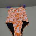 Beautikini Period Swimwear One Piece Leakproof Swimsuit Menstrual Athletic Print Bathing Suit for Teen Girls Women, S