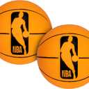 Franklin Sports NBA 5 Foam Basketball - (2) Mini Soft Foam Youth Basketballs - Indoor + Outdoor Toy Basketballs for Kids - Perfect Mini Hoop Ball - 2 Pack - Orange